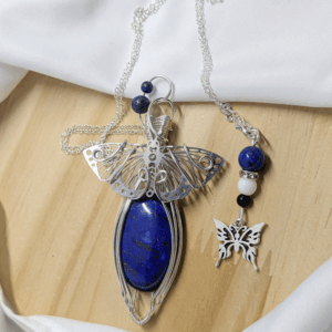 Pendentif papillon lapis-lazuli-
