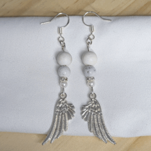 Boucle howlite ailes-lumineusesgemmes.com